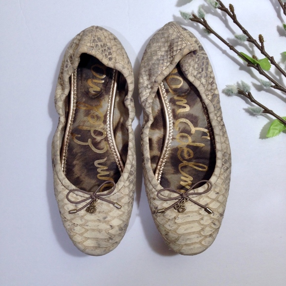 Sam Edelman Shoes - SAM EDELMAN Snakeskin 'Felicia' Flats Size 6.5